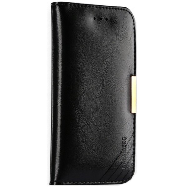 „Kalaideng“ Royale atverčiamas dėklas - juodas (iPhone X / Xs)