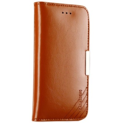 „Kalaideng“ Royale atverčiamas rudas odinis Apple iPhone X (iPhone Xs) dėklas / Priedai.lt