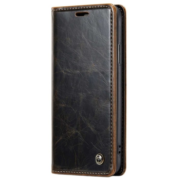 „CaseMe“ solīds atvēramais ādas maciņš - brūns (iPhone X / Xs)
