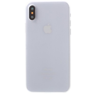 Apple iPhone X (iPhone Xs) pasaulē planākais balts futrālis / Vacins.lv
