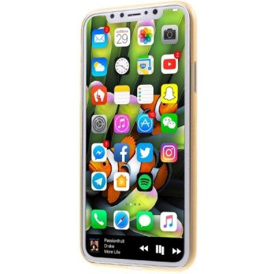 Apple iPhone X (iPhone Xs) pasaulē planākais brūns futrālis / Vacins.lv