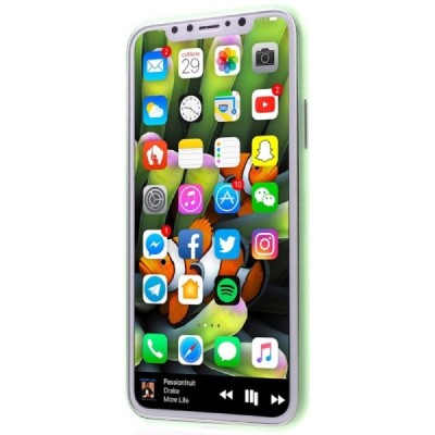 Apple iPhone X (iPhone Xs) pasaulē planākais zaļš futrālis / Vacins.lv