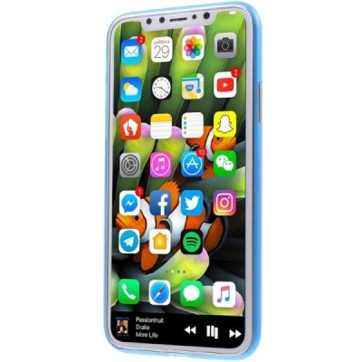 Apple iPhone X (iPhone Xs) pasaulē planākais tumši zils futrālis / Vacins.lv