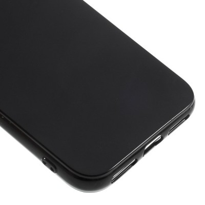 Apple iPhone X (iPhone Xs) cieta silikona (TPU) melns apvalks / vacins.lv