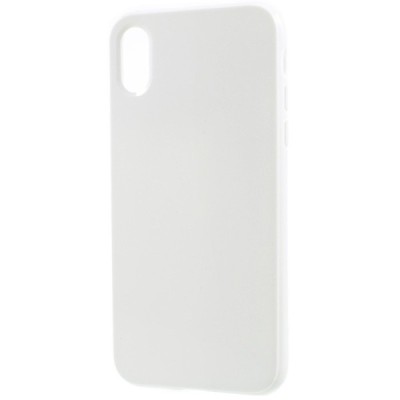 Apple iPhone X (iPhone Xs) kieto silikono TPU baltas dėklas - nugarėlė / Priedai.lt