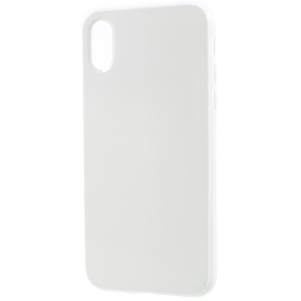 Cieta silikona apvalks - balts (iPhone X / Xs)
