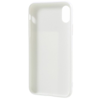 Apple iPhone X (iPhone Xs) cieta silikona (TPU) balts apvalks / vacins.lv