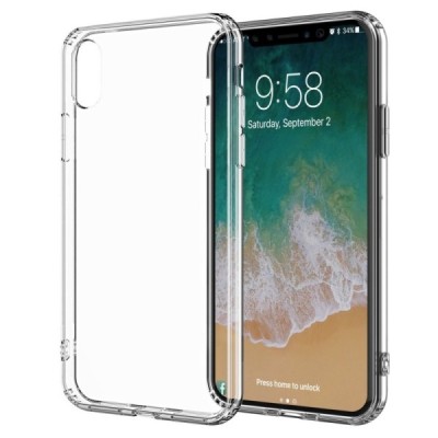 Apple iPhone X (iPhone Xs) cieta silikona (TPU) dzidrs apvalks / vacins.lv