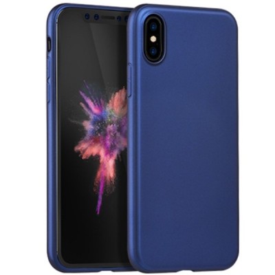 Apple iPhone X (iPhone Xs) HOCO Pure zils plastmasas apvalks / vacins.lv