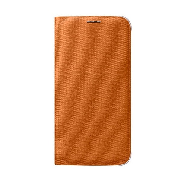 „Samsung“ Flip Wallet Cover atverčiamas dėklas - oranžinis (Galaxy S6)