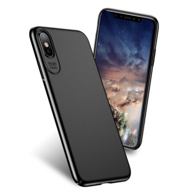 „USAMS“ Jay serijos Apple iPhone X (iPhone Xs) juodas plastikinis dėklas - nugarėlė / Priedai.lt