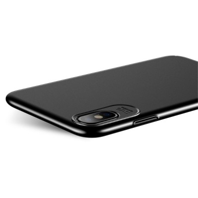 „USAMS“ Jay serijos Apple iPhone X (iPhone Xs) juodas plastikinis dėklas - nugarėlė / Priedai.lt