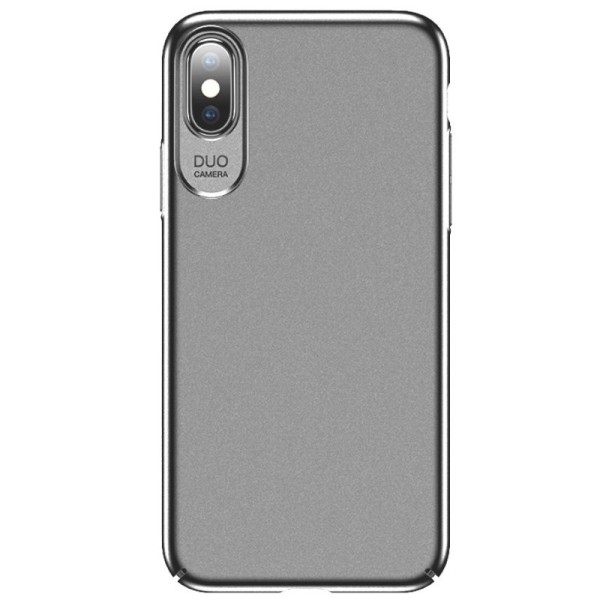 „USAMS“ Jay ādas apvalks - sudrabs (iPhone X / Xs)