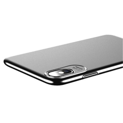 „USAMS“ Jay Apple iPhone X (iPhone Xs) sudrabs plastika apvalks / vacins.lv