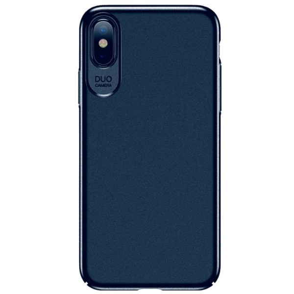 „USAMS“ Jay ādas apvalks - zils (iPhone X / Xs)