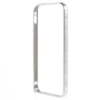Kingxbar stilingas sidabrinis Apple iPhone 5, 5s ir SE rėmelis - kraštų apvadas (bamperis) / Priedai.lt