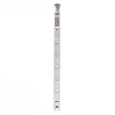 Kingxbar stilingas sidabrinis Apple iPhone 5, 5s ir SE rėmelis - kraštų apvadas (bamperis) / Priedai.lt