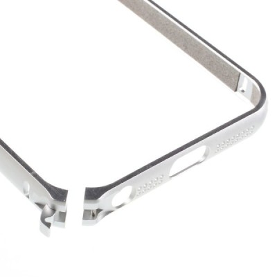 Kingxbar stilingas sidabrinis Apple iPhone 5, 5s ir SE rėmelis - kraštų apvadas (bamperis) / Priedai.lt