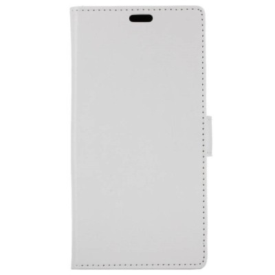 Huawei P9 Lite Mini (Y6 Pro 2017) atvēramais ādas balts maciņš, grāmata (maks) / Vacins.lv