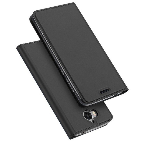 „Dux Ducis“ Skin atvērams maciņš - melns (Y6 2017 / Y5 2017)