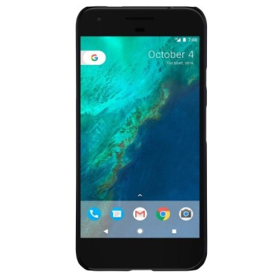 Google Pixel XL Nillkin Frosted Shield melns plastmasas futrālis / Vacins.lv