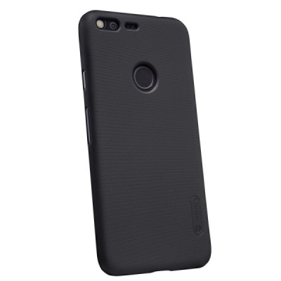 Google Pixel XL Nillkin Frosted Shield melns plastmasas futrālis / Vacins.lv