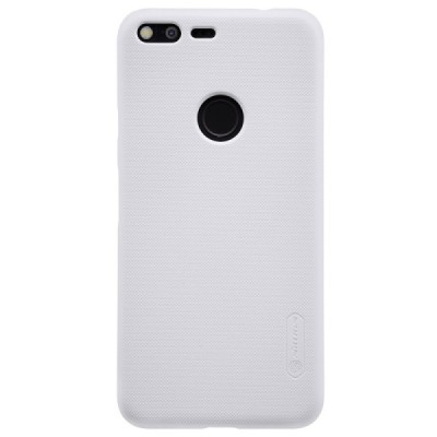 Google Pixel XL Nillkin Frosted Shield balts plastmasas futrālis + ekrāna aizsargplēve / Vacins.lv