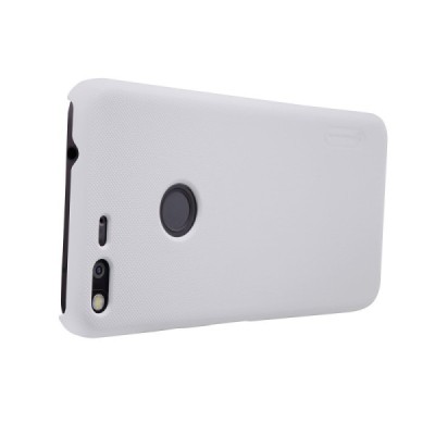 Google Pixel XL Nillkin Frosted Shield balts plastmasas futrālis + ekrāna aizsargplēve / Vacins.lv