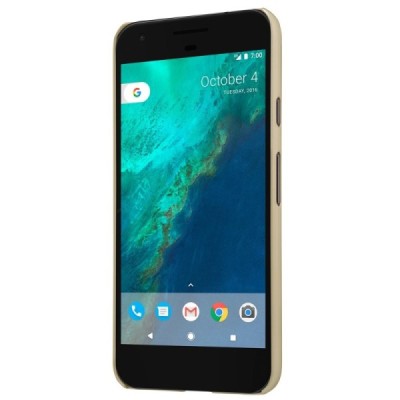 Nillkin Frosted Shield Google Pixel XL auksinis plastikinis dėklas / Priedai.lt