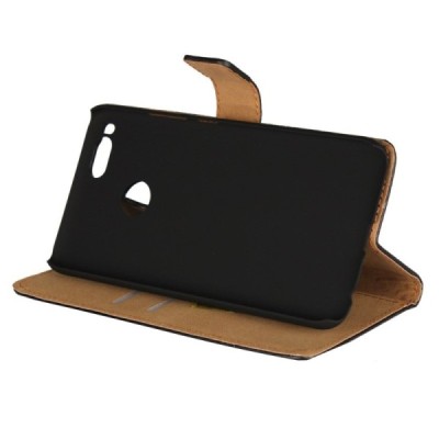 Xiaomi Mi A1 un Mi 5X atvēramais ādas melns Casual maciņš (maks) / Vacins.lv