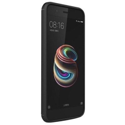 Xiaomi Mi A1 un Mi 5X „Carbon“ cieta silikona (TPU) melns apvalks / vacins.lv