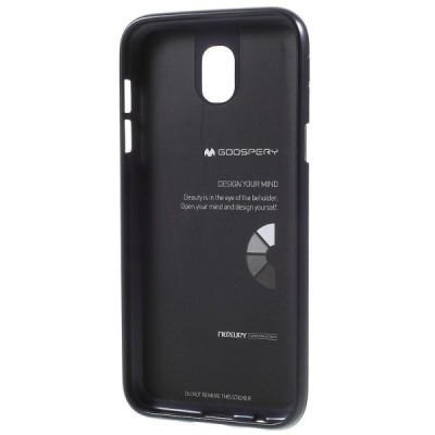 Samsung Galaxy J5 2017 (J530) Mercury juodas kieto silikono TPU dėklas - nugarėlė / Priedai.lt