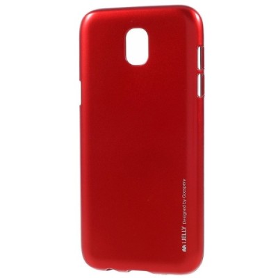 Samsung Galaxy J5 2017 (J530) Mercury sarkans cieta silikona (TPU) apvalks / vacins.lv