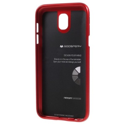 Samsung Galaxy J5 2017 (J530) Mercury sarkans cieta silikona (TPU) apvalks / vacins.lv