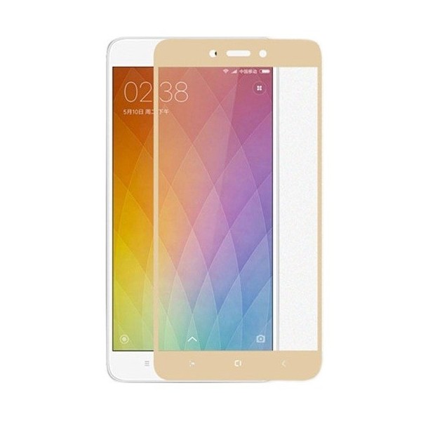 „Hat-Prince“ Tempered Glass ekrāna aizsargstikls 0.26 mm - zelta (Redmi Note 4X)