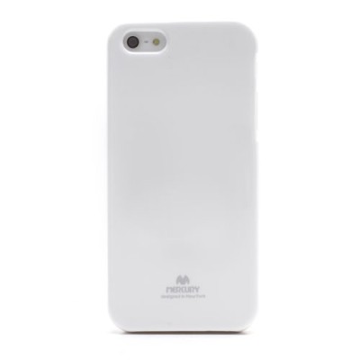 „Mercury“ Color kieto silikono (TPU) baltas Apple iPhone SE (5, 5s) dėklas (dėkliukas) / Priedai.lt