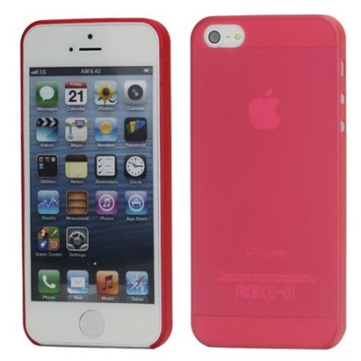 Ploniausias pasaulyje raudonas Apple iPhone SE (5, 5s) dėklas / Priedai.lt