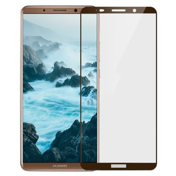 „Calans“ Tempered Glass pilnai dengiantis apsauginis ekrano stiklas 0.2 mm - rudas (Mate 10 pro)