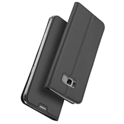 „Dux Ducis“ Skin serijos Samsung Galaxy S8 (G950) juodas odinis atverčiamas dėklas / Priedai.lt