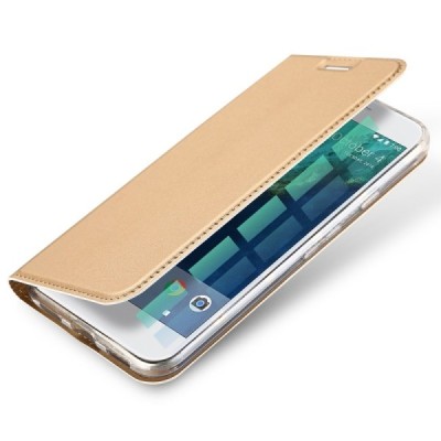 Google Pixel XL „Dux Ducis“ Skin sērijas zelta ādas atvērams maciņš / Vacins.lv