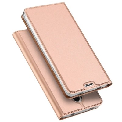 Xiaomi Redmi Note 4X „Dux Ducis“ Skin sērijas rozs ādas atvērams maciņš / Vacins.lv