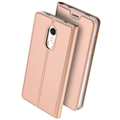 Xiaomi Redmi Note 4X „Dux Ducis“ Skin sērijas rozs ādas atvērams maciņš / Vacins.lv