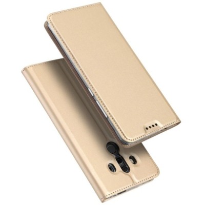 Huawei Mate 10 Pro „Dux Ducis“ Skin sērijas zelta ādas atvērams maciņš / Vacins.lv