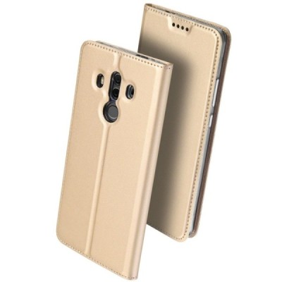 Huawei Mate 10 Pro „Dux Ducis“ Skin sērijas zelta ādas atvērams maciņš / Vacins.lv