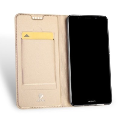 Huawei Mate 10 Pro „Dux Ducis“ Skin sērijas zelta ādas atvērams maciņš / Vacins.lv