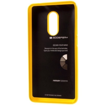 Xiaomi Redmi Note 4X Mercury dzeltens cieta silikona (TPU) apvalks / vacins.lv