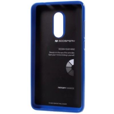 Xiaomi Redmi Note 4X Mercury tumši zils cieta silikona (TPU) apvalks / vacins.lv