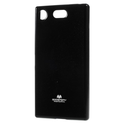 Sony Xperia XZ1 Compact Mercury melns cieta silikona (TPU) apvalks / vacins.lv