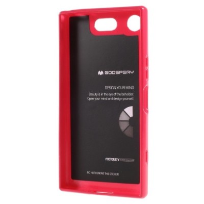 Sony Xperia XZ1 Compact Mercury tumši rozs cieta silikona (TPU) apvalks / vacins.lv