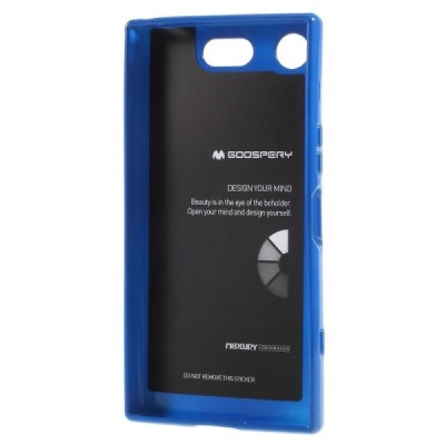 Sony Xperia XZ1 Compact Mercury zils cieta silikona (TPU) apvalks / vacins.lv